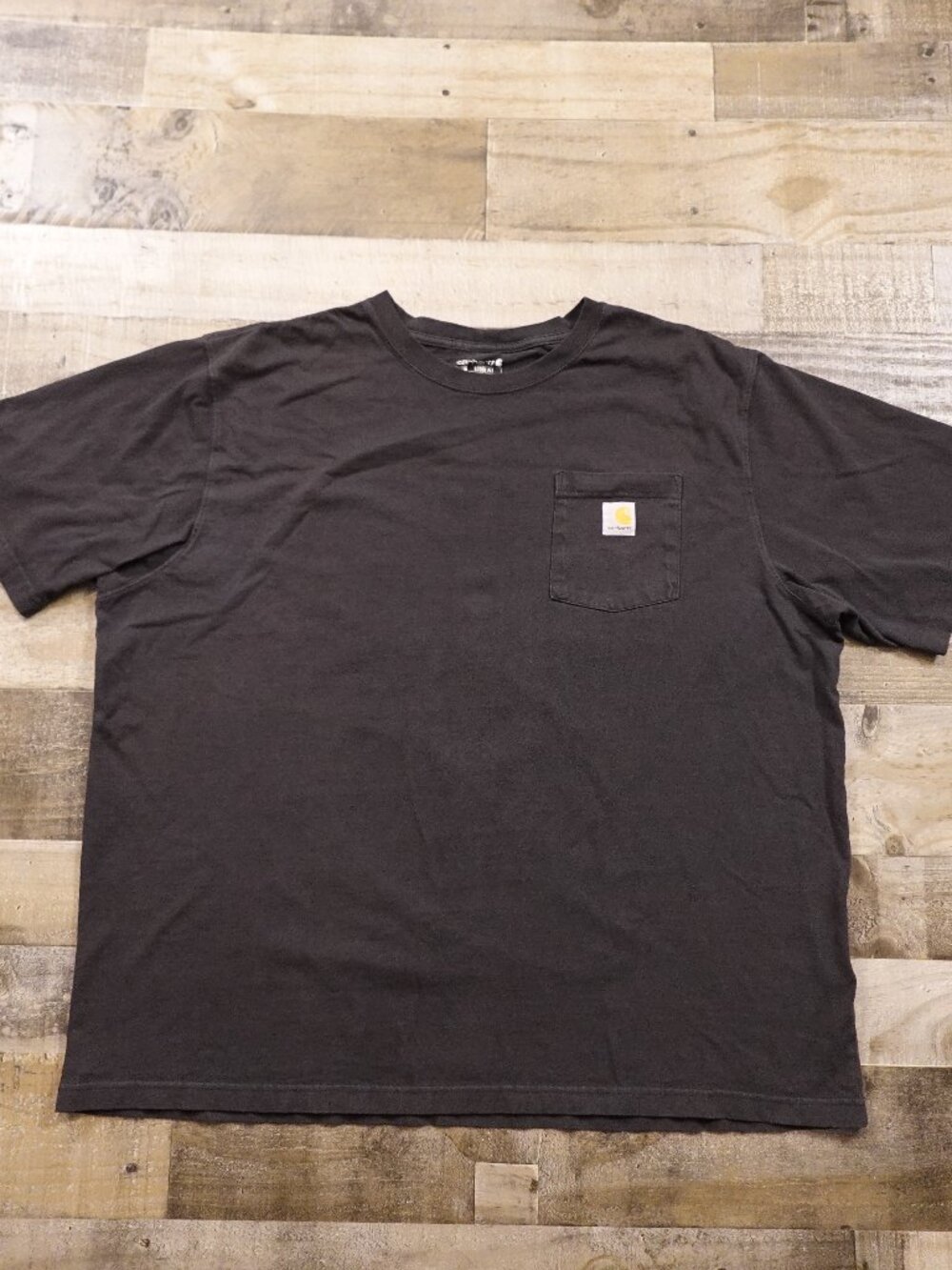 Carhartt Pocket T-Shirt Men's 2XL Black Loose Fit Heavyweight Workwear Tee